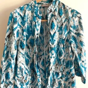 Chico's turquoise light jacket